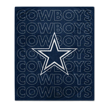 Load image into Gallery viewer, Dallas Cowboys Echo Wordmark Blanket

