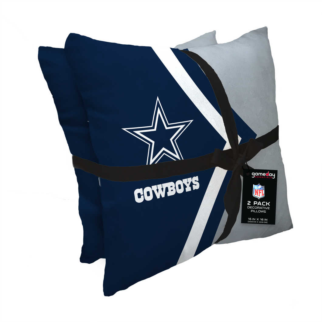 Dallas Cowboys Side Arrow 2 Pack Decor Pillows