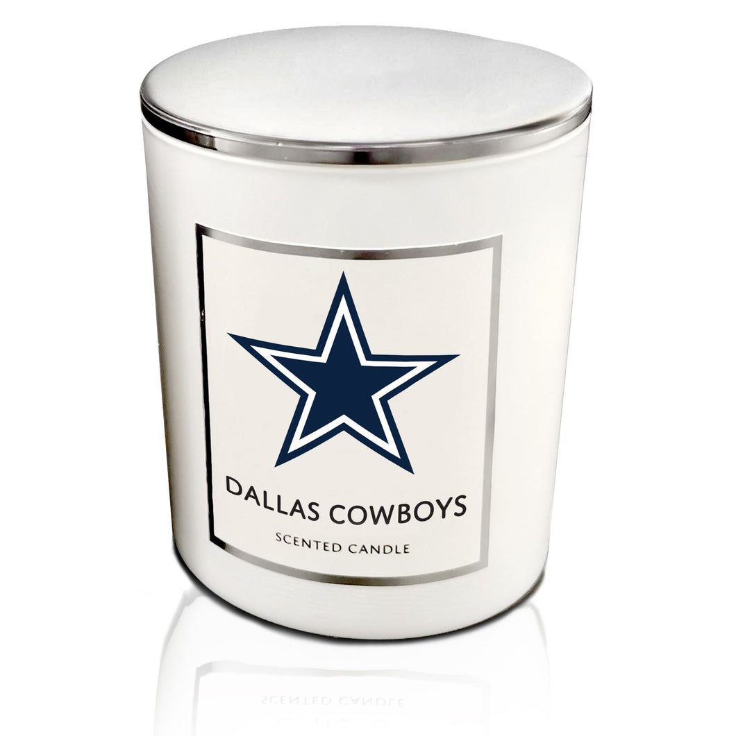 Dallas Cowboys White Label Tin Top Candle