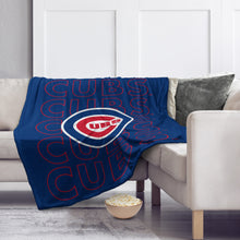 Load image into Gallery viewer, Chicago Cubs Echo Wordmark Blanket
