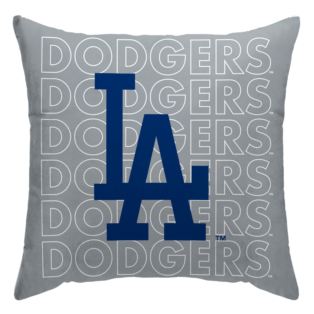 Los Angeles Dodgers Echo Wordmark Poly Spandex Decor Pillow