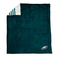 Load image into Gallery viewer, Philadelphia Eagles Embossed Sherpa Stripe Blanket

