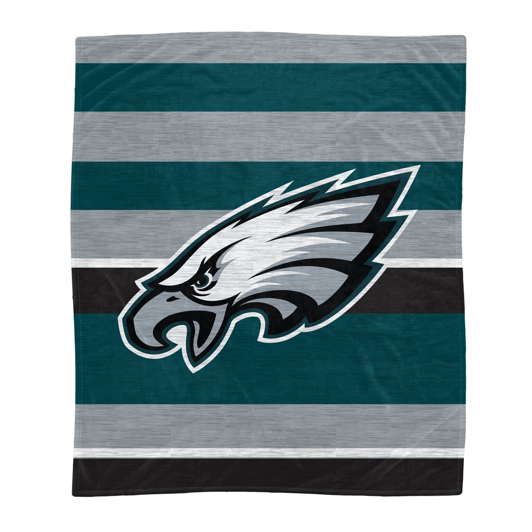 Philadelphia Eagles Heathered Stripe Blanket