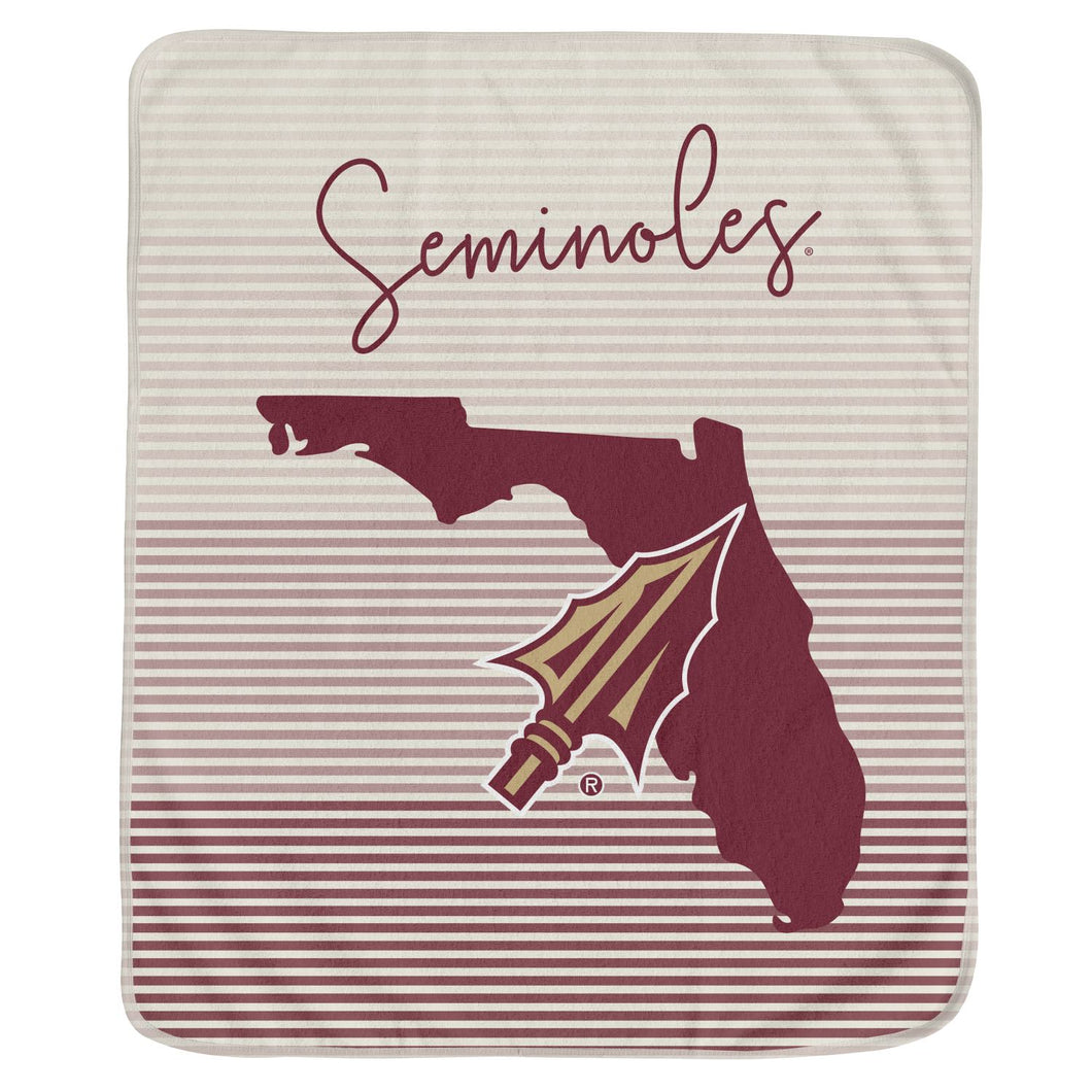 Florida State Seminoles State Stripe Blanket