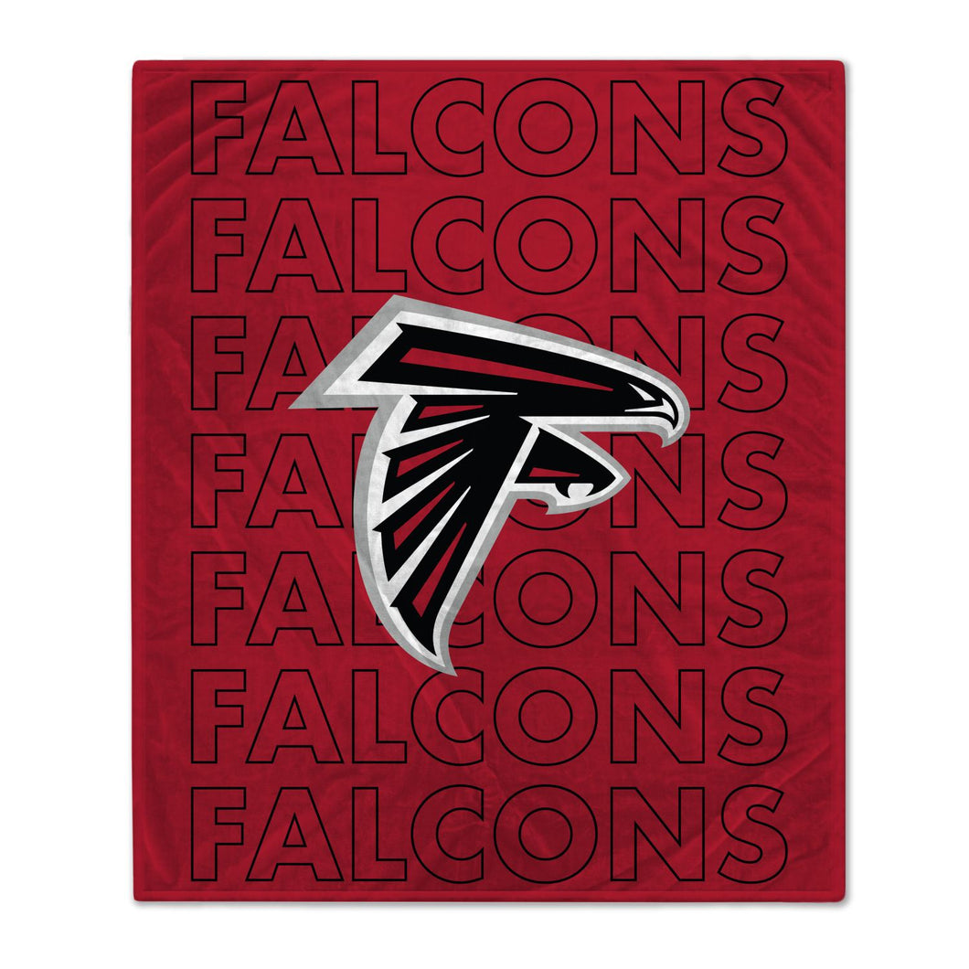 Atlanta Falcons Echo Wordmark Blanket