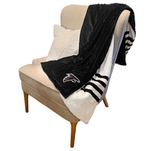 Load image into Gallery viewer, Atlanta Falcons Embossed Sherpa Stripe Blanket
