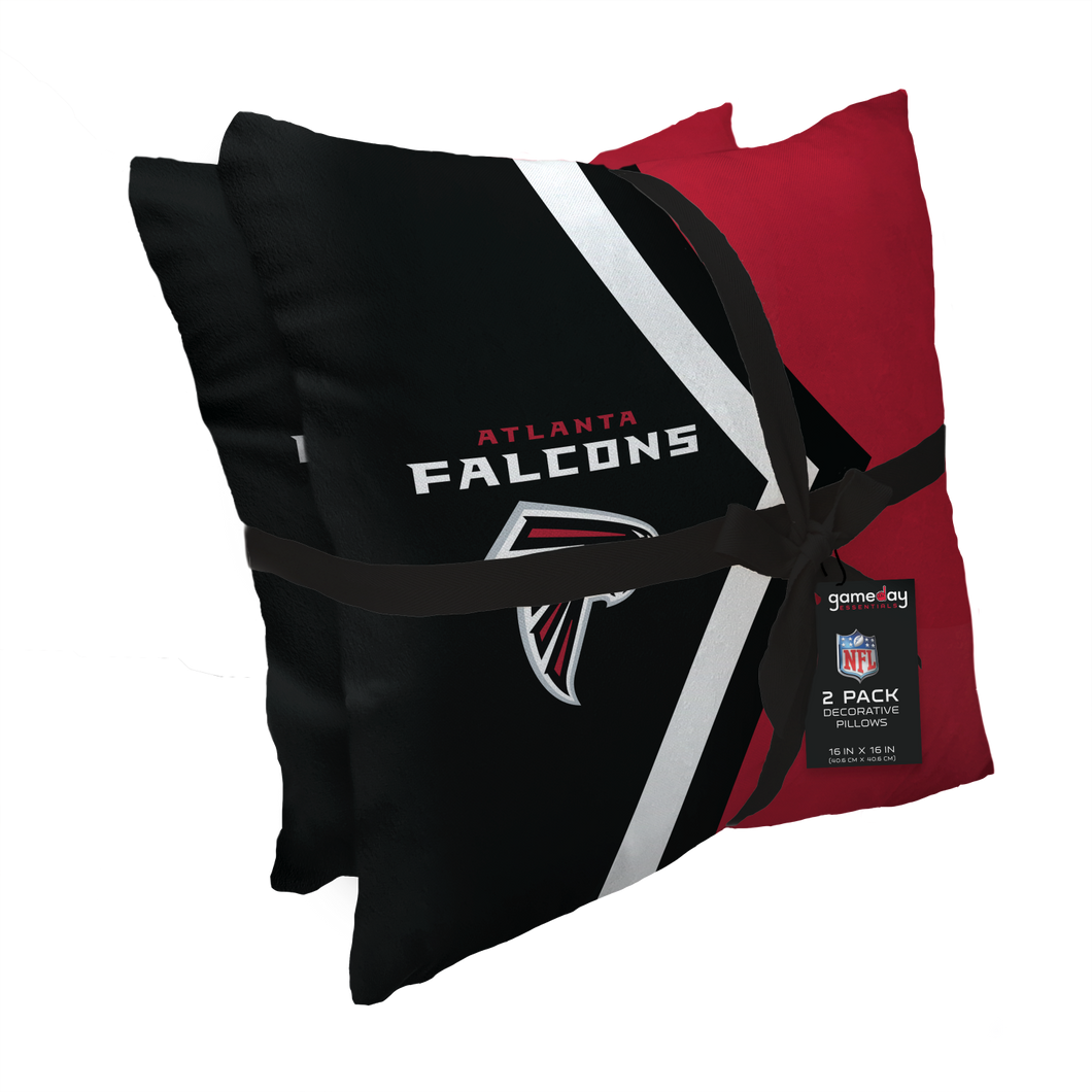 Atlanta Falcons Side Arrow 2 Pack Decor Pillows