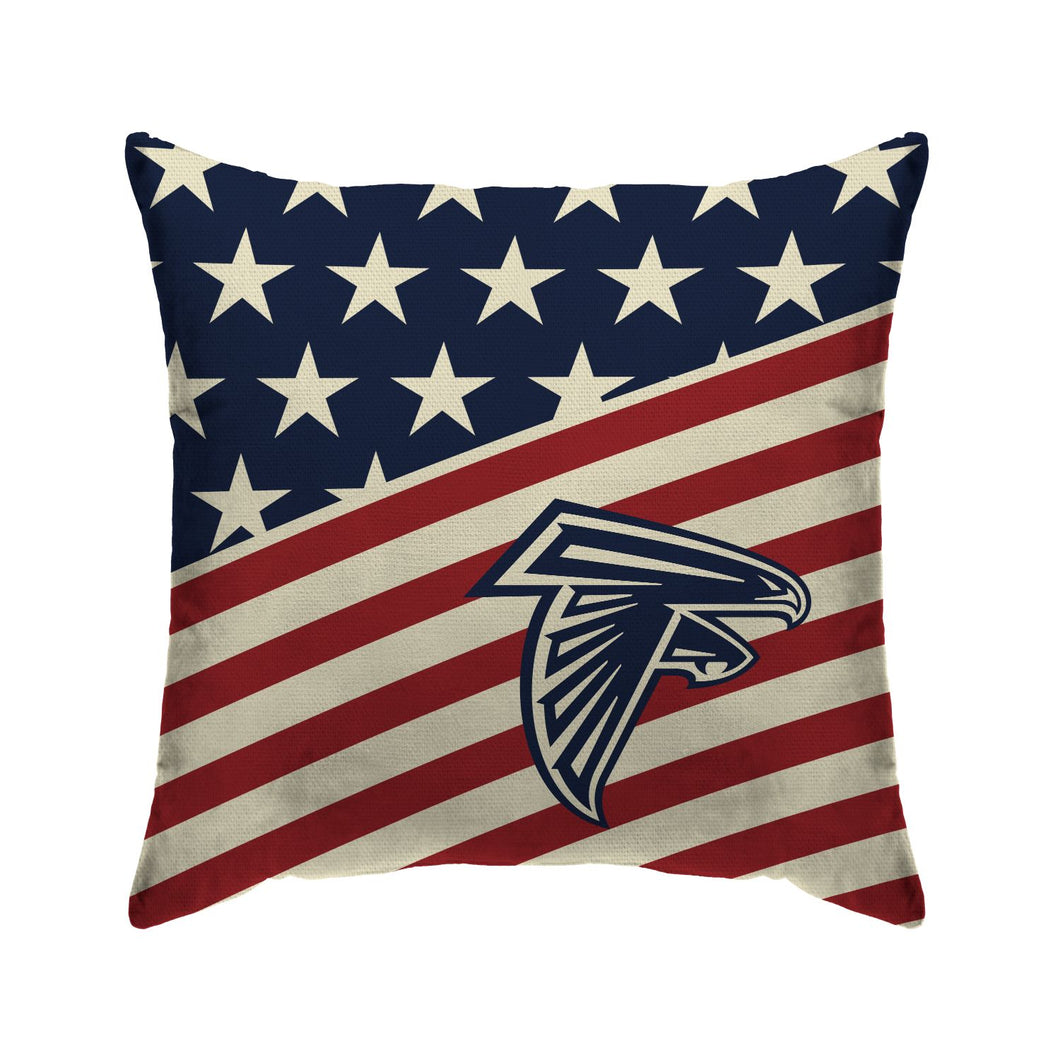 Atlanta Falcons Americana Duck Cloth Decor Pillow
