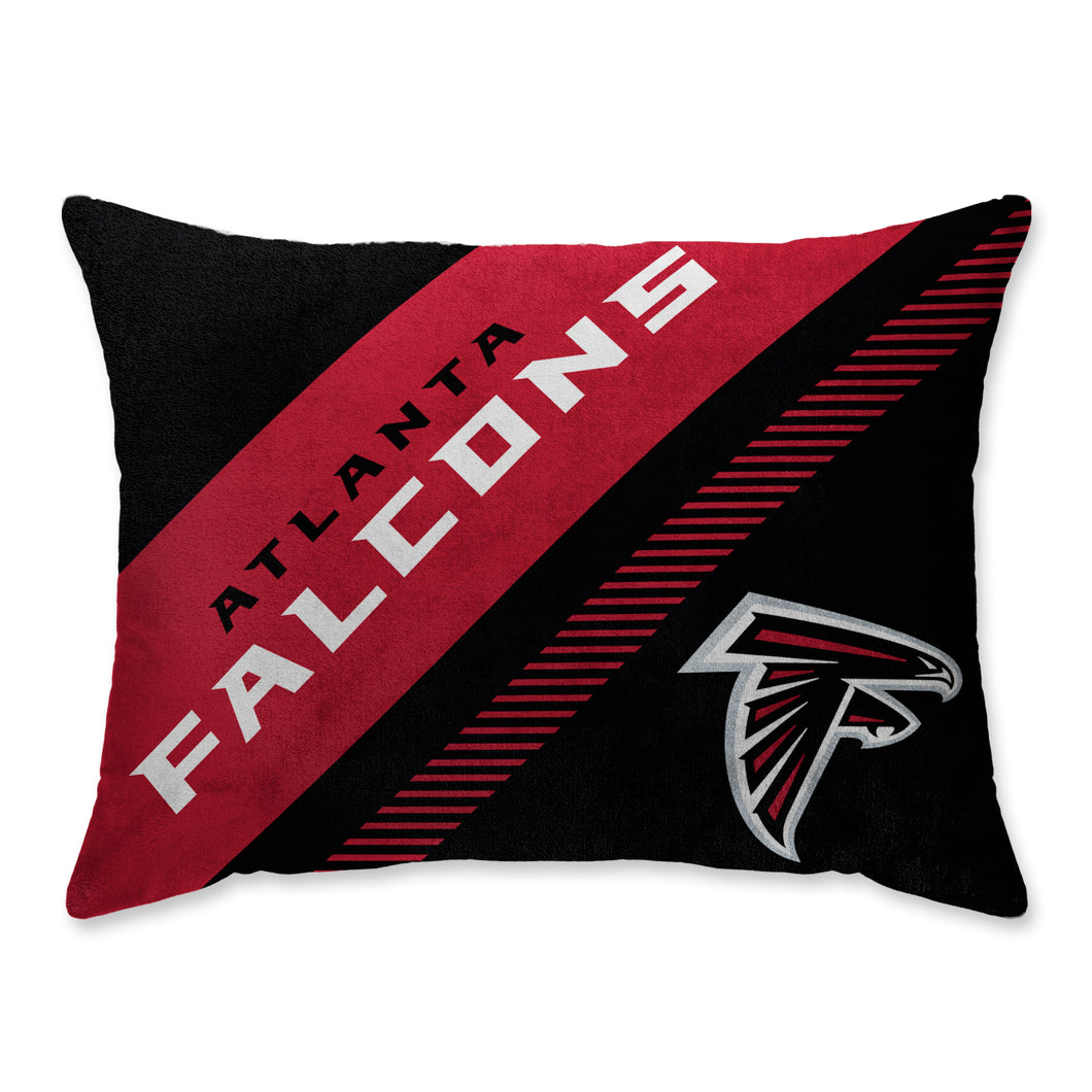 Atlanta Falcons Diagonal Super Plush Bed Pillow