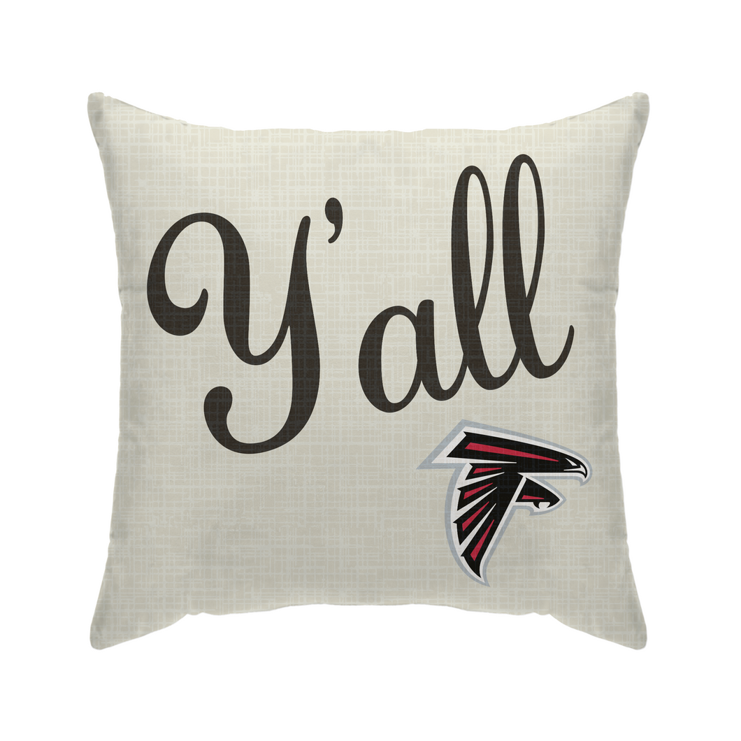 Atlanta Falcons Y'all Duck Cloth Decor Pillow