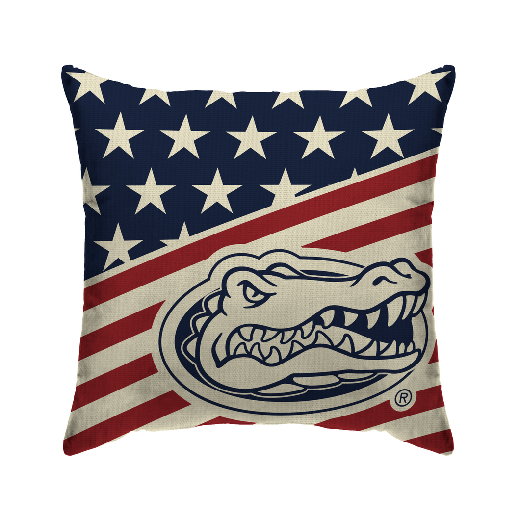 Florida Gators Americana Duck Cloth Decor Pillow