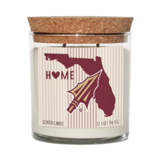 Florida State Seminoles Home State Cork Top Candle