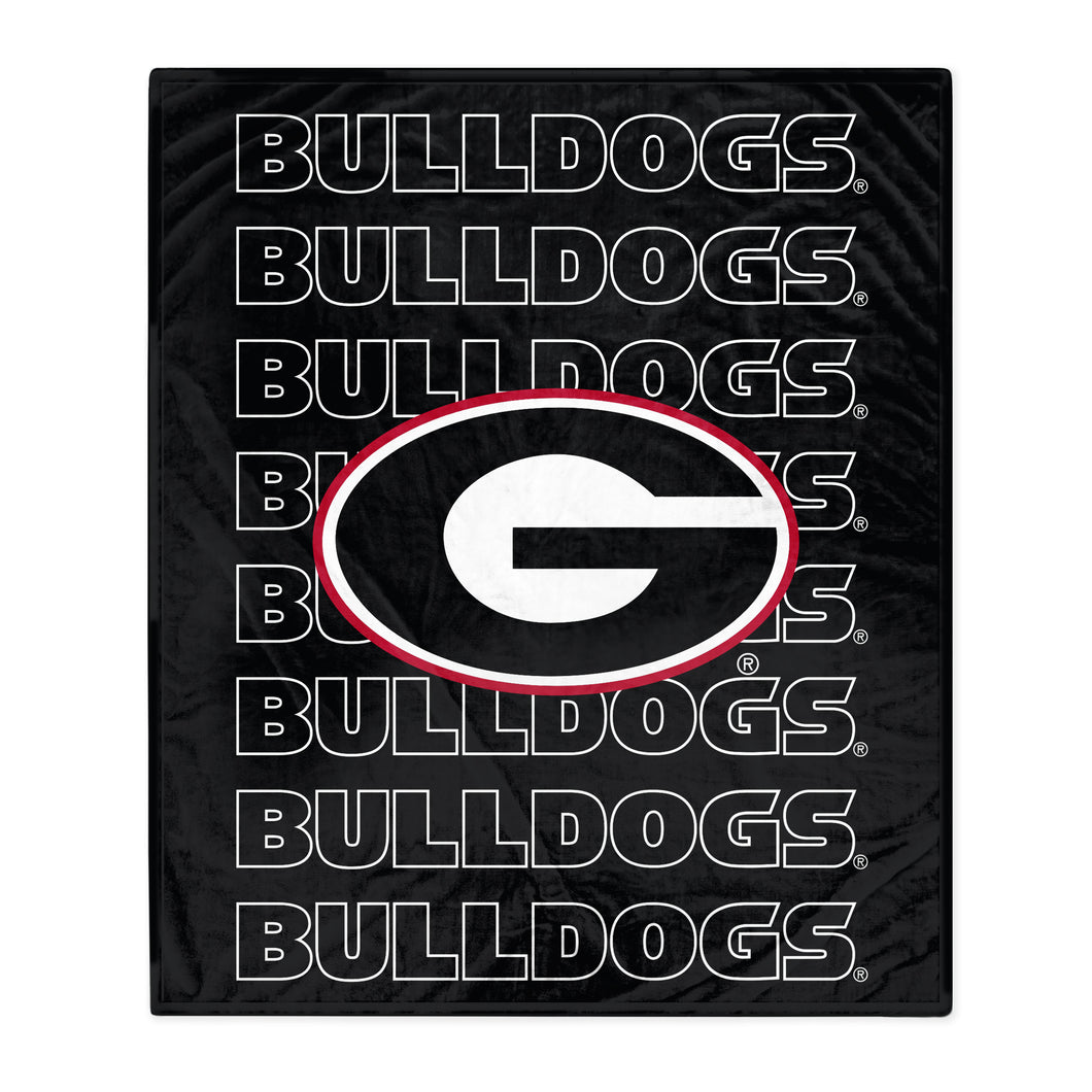 Georgia Bulldogs Echo Wordmark Blanket