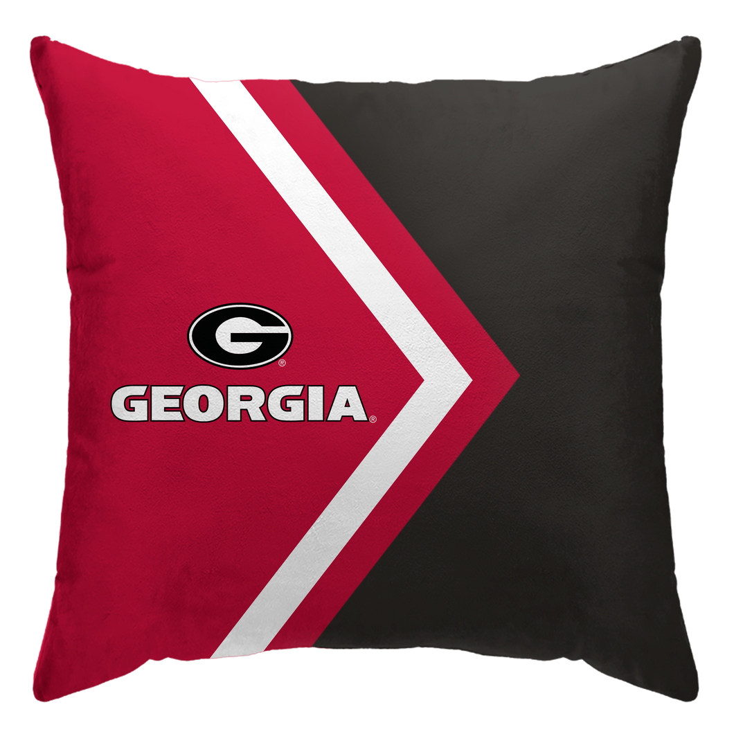 Georgia Bulldogs Side Arrow Poly Spandex Decor Pillow