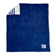Load image into Gallery viewer, New York Giants Embossed Sherpa Stripe Blanket
