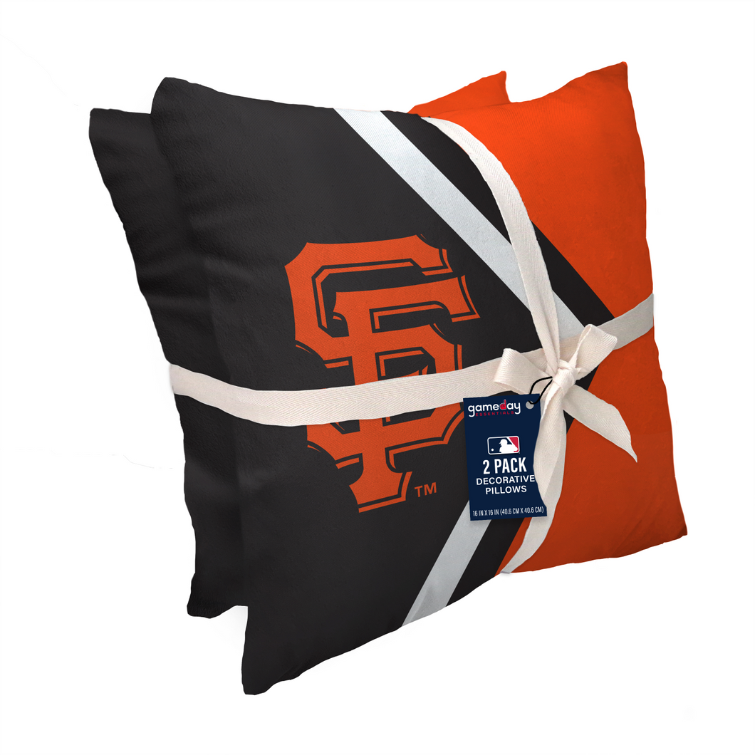 San Francisco Giants Side Arrow 2 Pack Decor Pillows