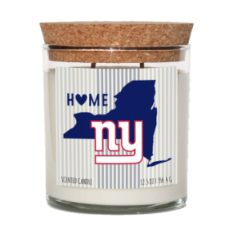New York Giants Home State Cork Top Candle