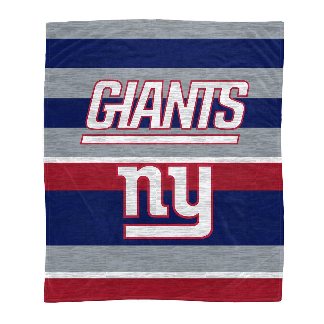 New York Giants Heathered Stripe Blanket