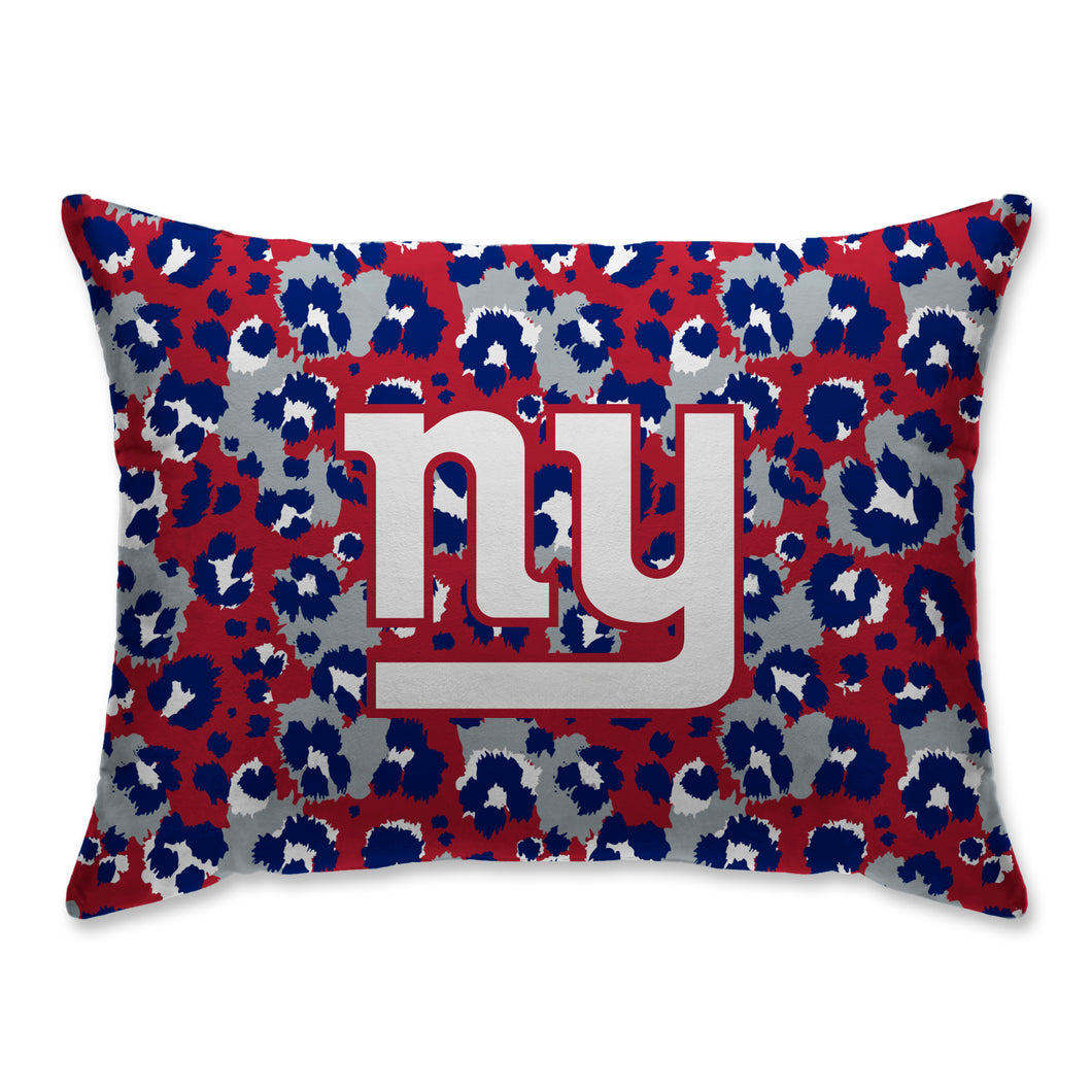 New York Giants Leopard Bed Pillow