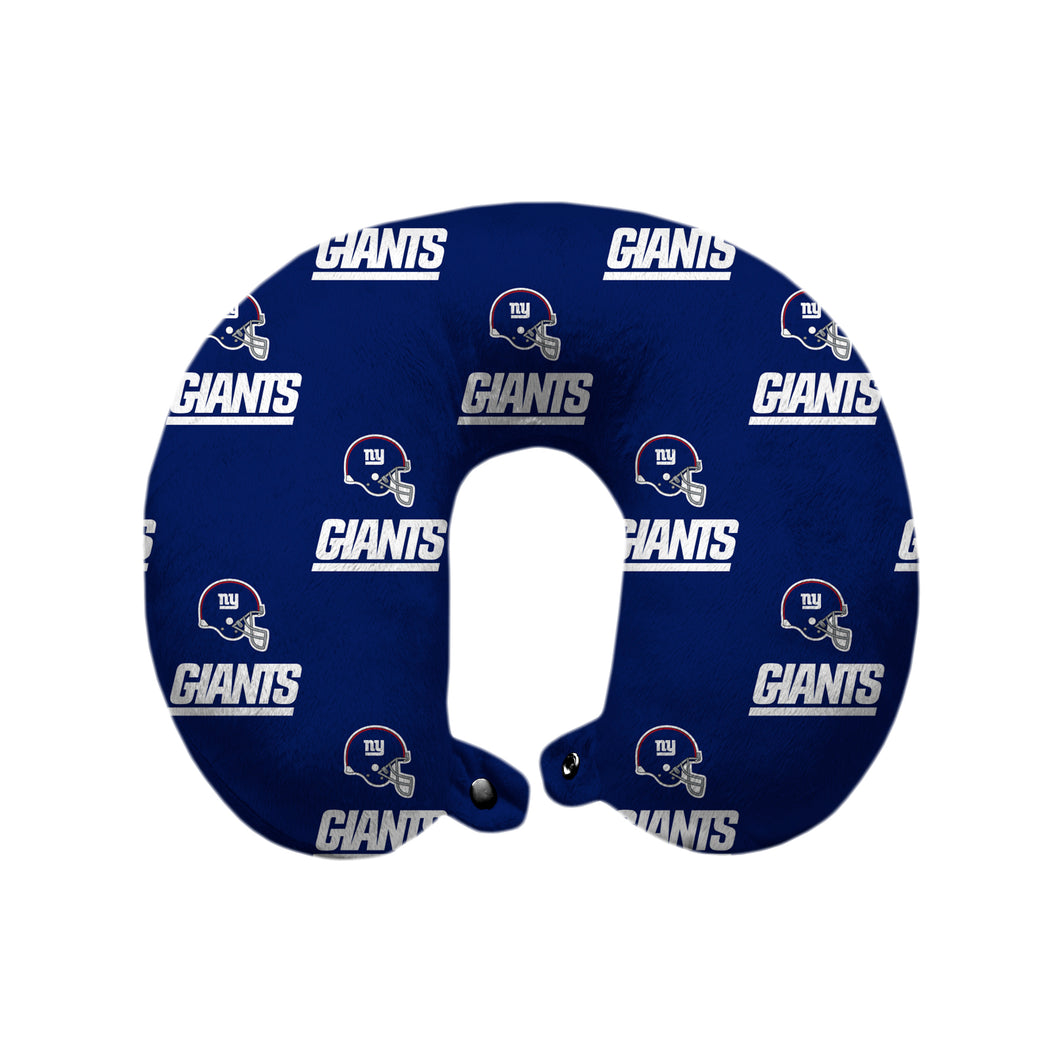 New York Giants Repeat Logo Polyester Travel Pillow