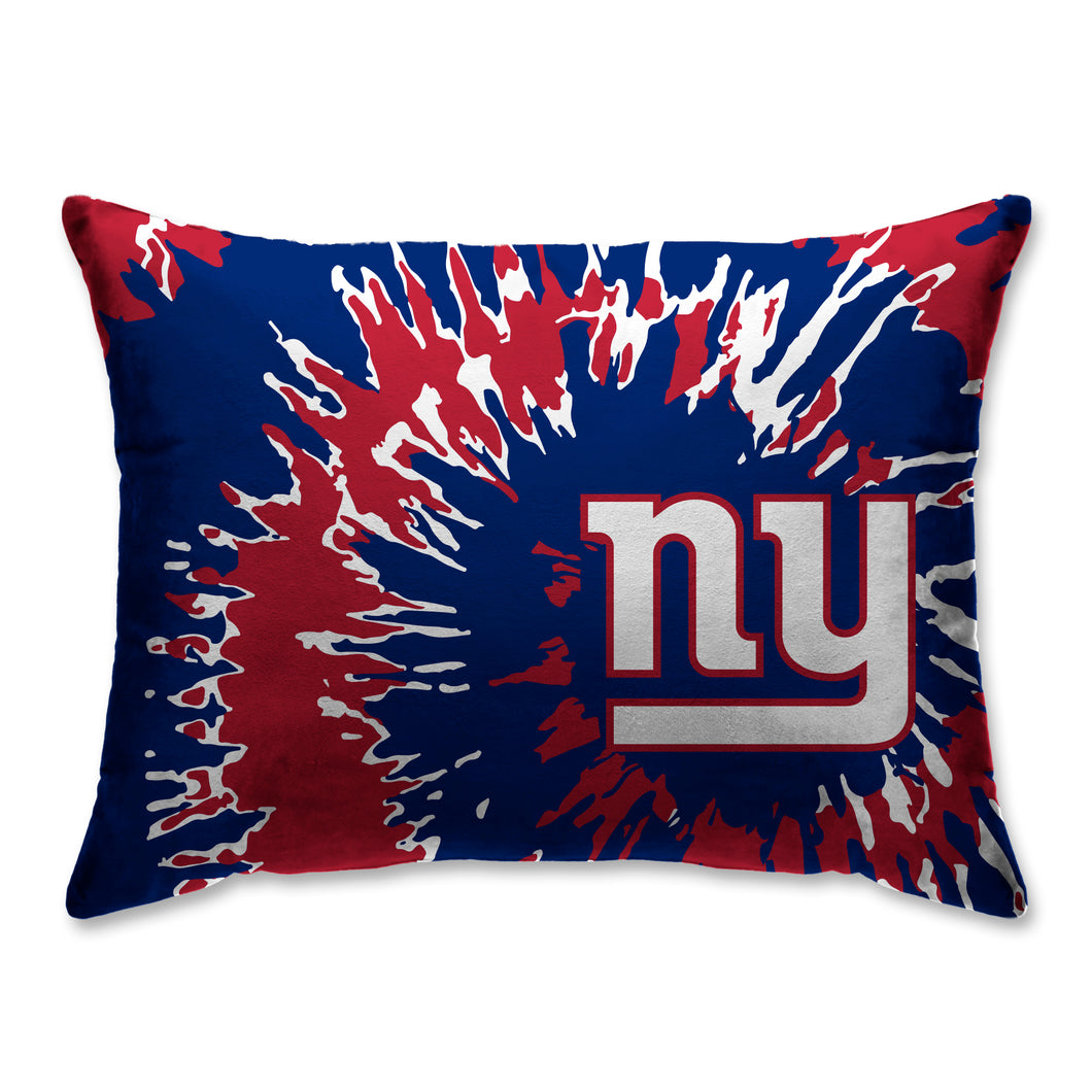 New York Giants Tie Dye Bed Pillow