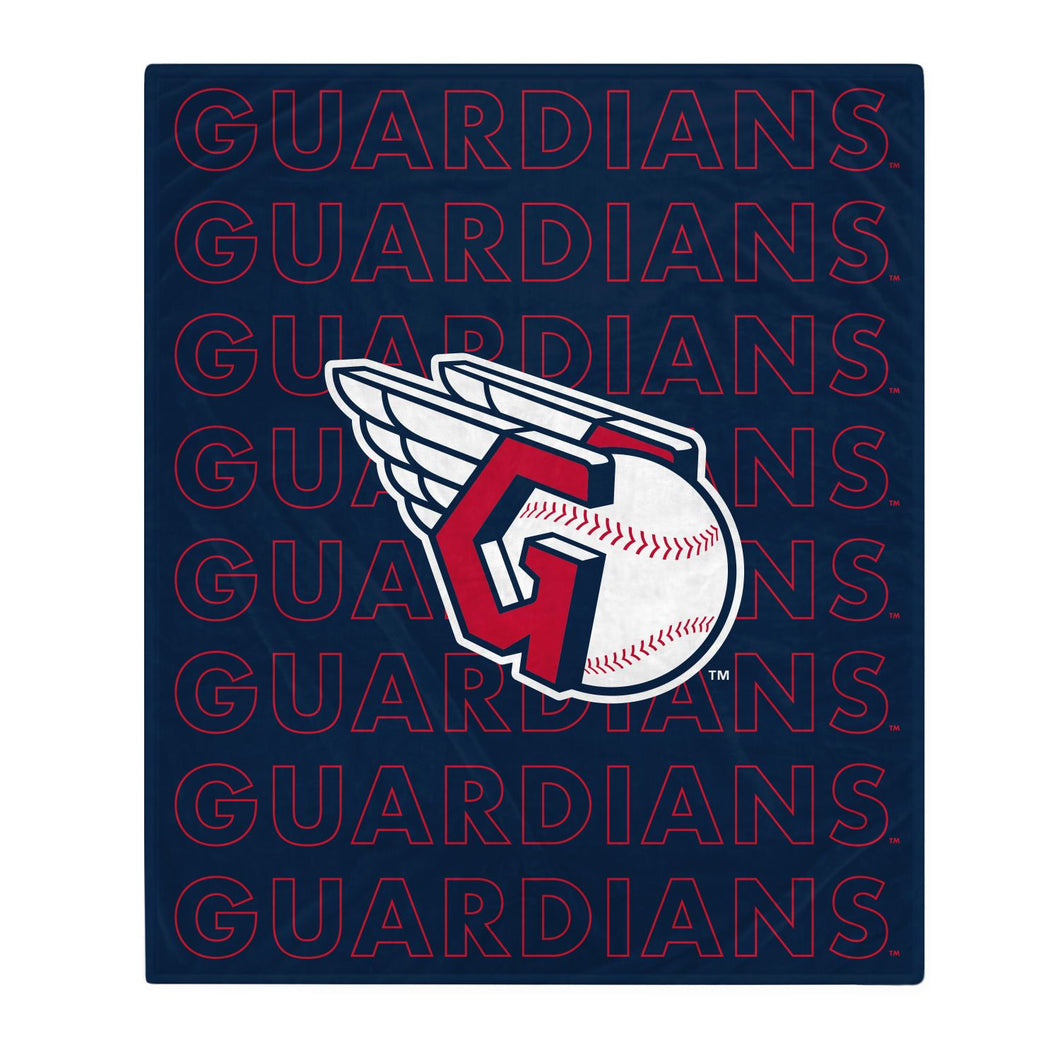 Cleveland Guardians Echo Wordmark Blanket