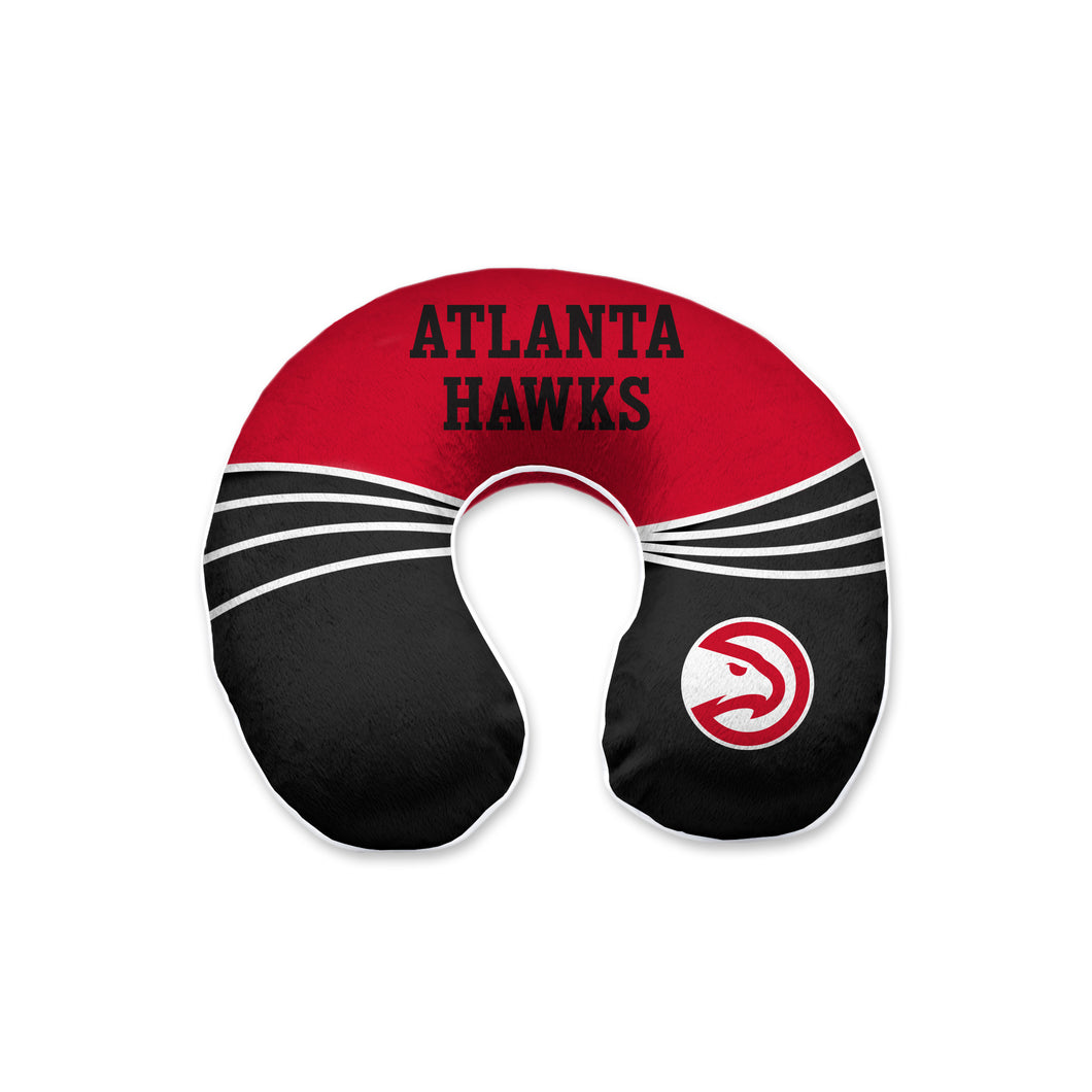 Atlanta Hawks Wave Memory Foam Travel Pillow