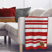 Load image into Gallery viewer, Houston Cougars Acrylic Stripe Throw Blanket
