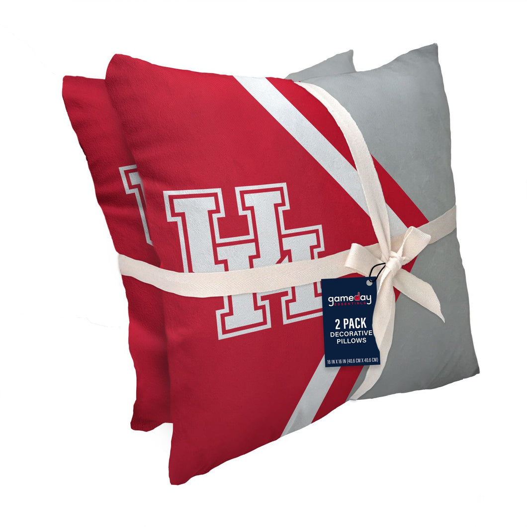 Houston Cougars Side Arrow 2 Pack Decor Pillows