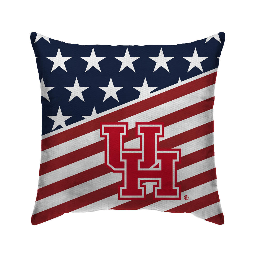 Houston Cougars Americana Duck Cloth Decor Pillow