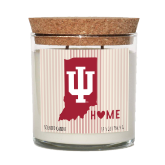 Indiana Hoosiers Home State Cork Top Candle