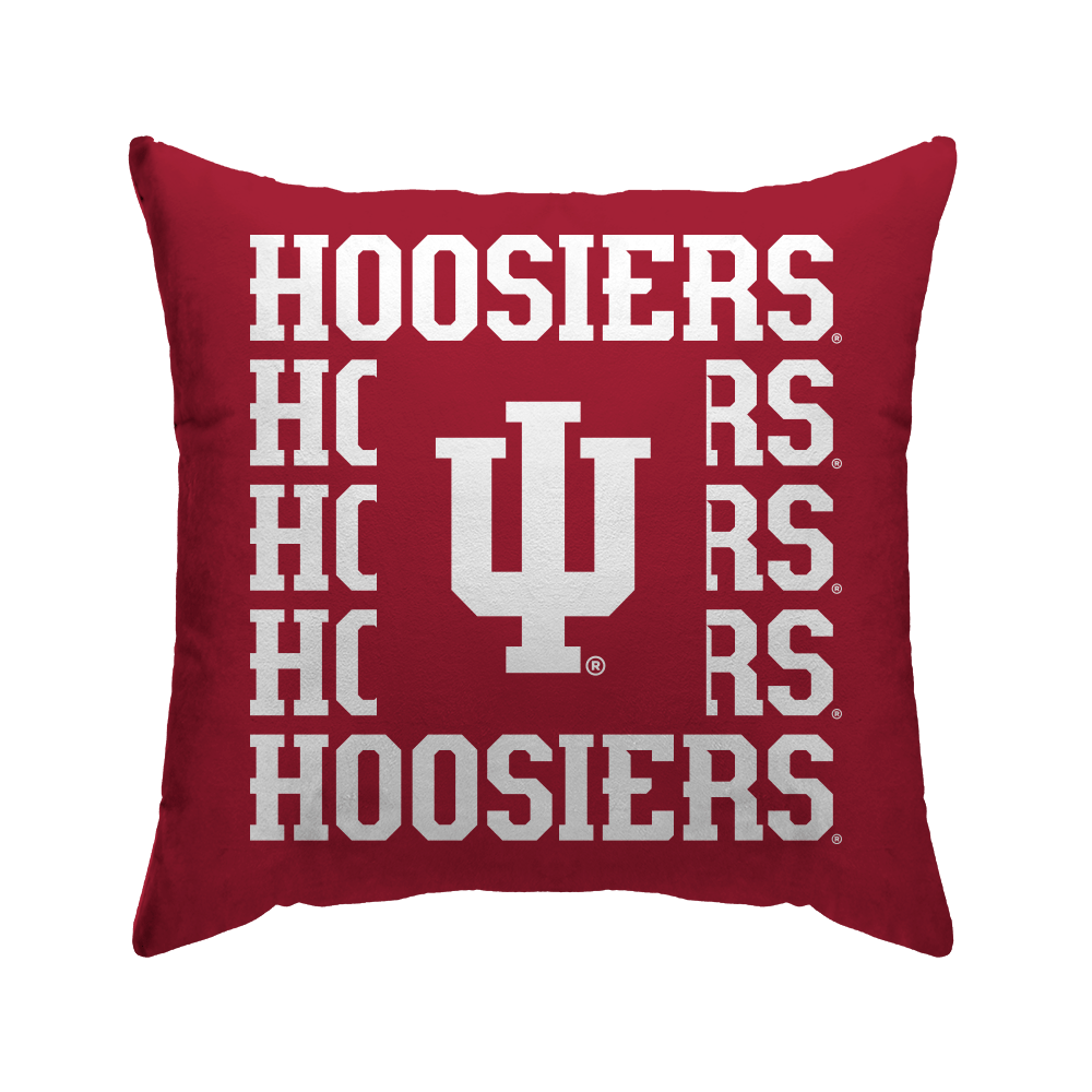 Indiana Hoosiers Echo Wordmark Poly Spandex Decor Pillow