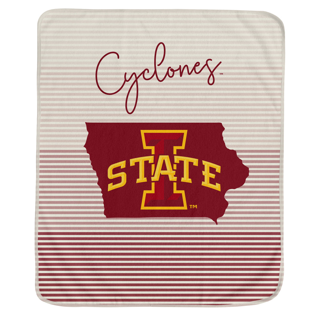 Iowa State Cyclones State Stripe Blanket