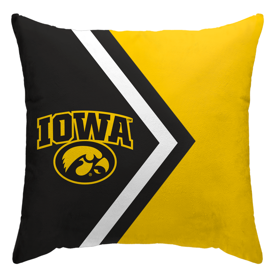 Iowa Hawkeyes Side Arrow Poly Spandex Decor Pillow