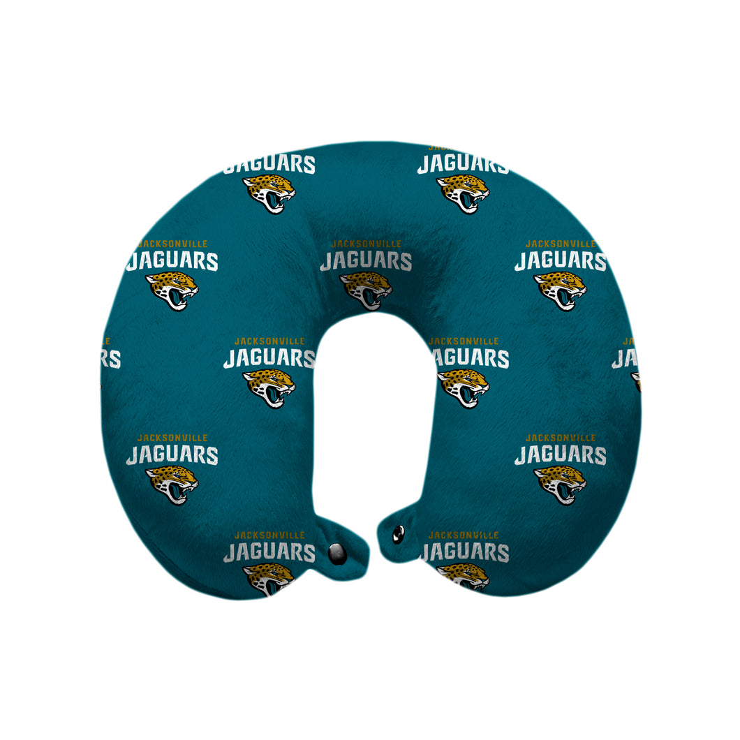 Jacksonville Jaguars Repeat Logo Polyester Travel Pillow