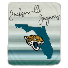 Jacksonville Jaguars State Stripe Blanket