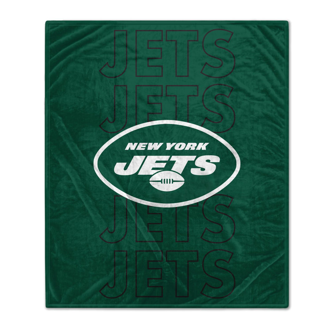 New York Jets Echo Wordmark Blanket