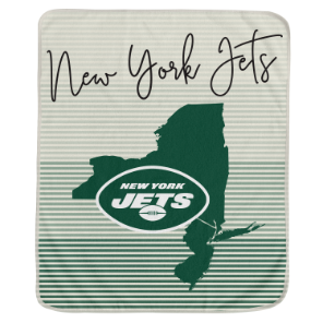 New York Jets State Stripe Blanket