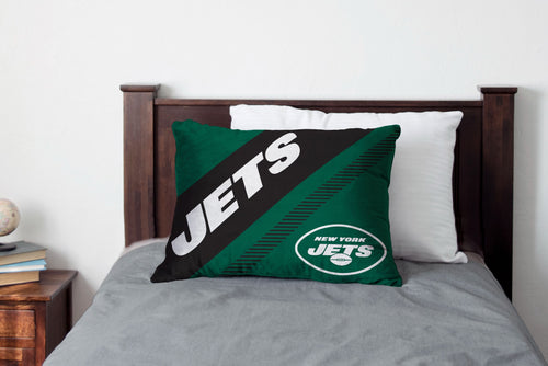 New York Jets Diagonal Super Plush Bed Pillow