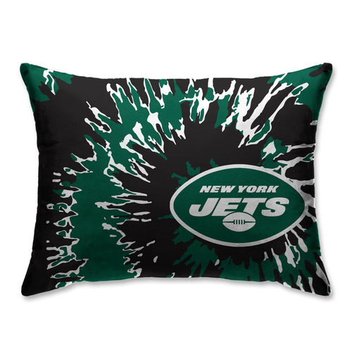 New York Jets Tie Dye Bed Pillow