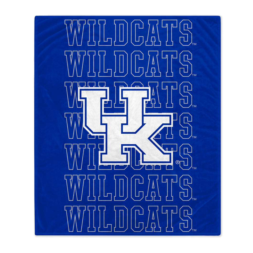 Kentucky Wildcats Echo Wordmark Blanket