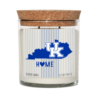 Kentucky Wildcats Home State Cork Top Candle