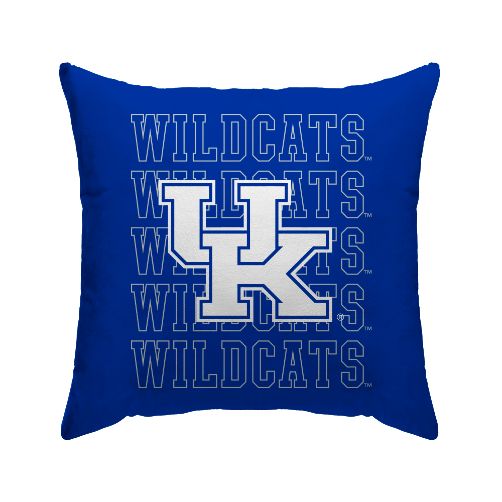 Kentucky Wildcats Echo Wordmark Poly Spandex Decor Pillow
