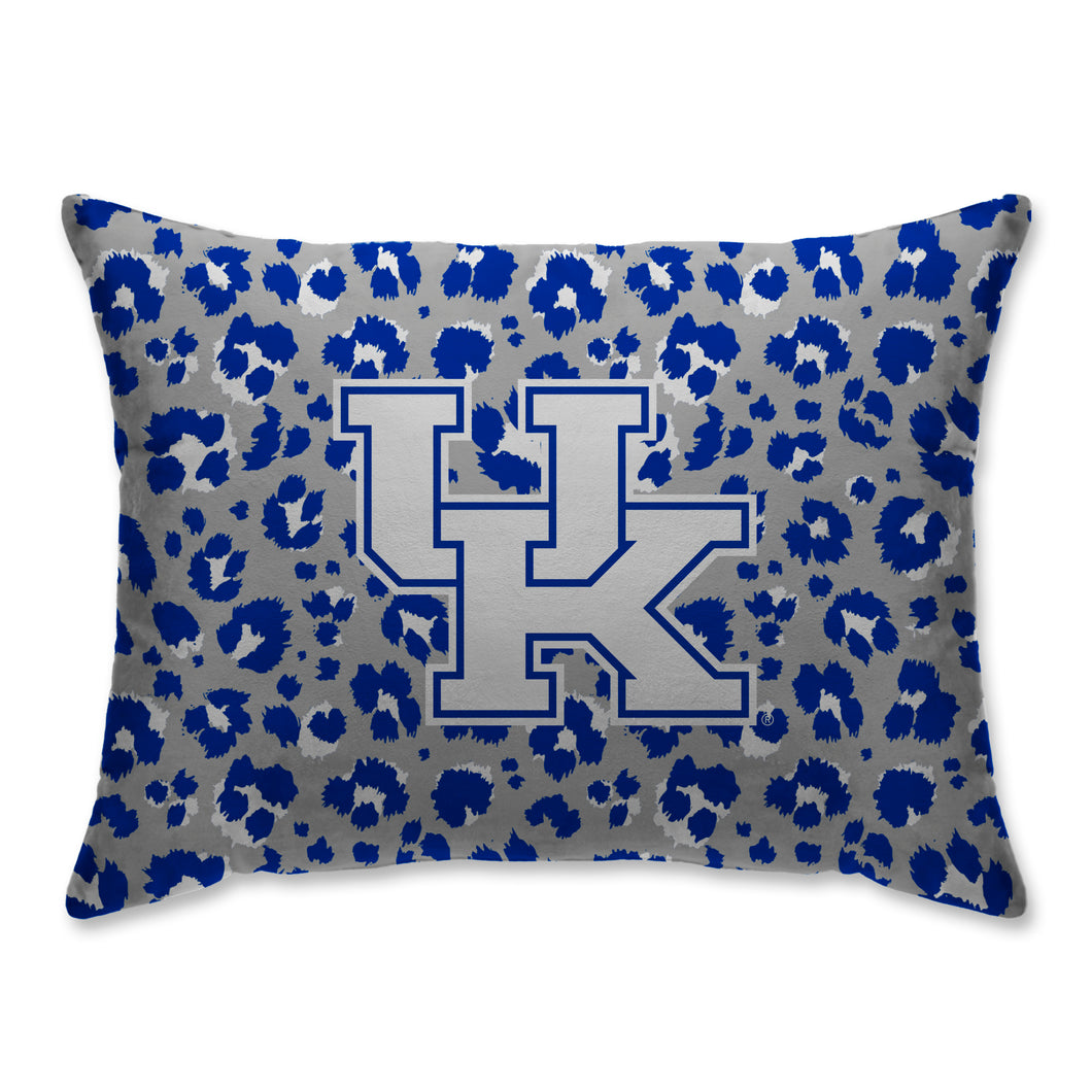Kentucky Wildcats Leopard Bed Pillow