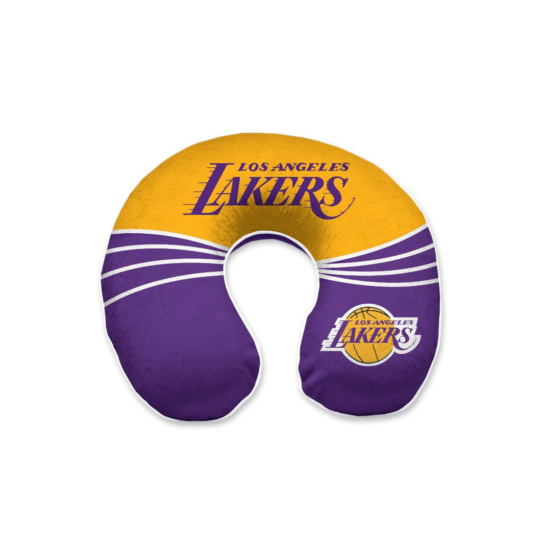 Los Angeles Lakers Wave Memory Foam Travel Pillow