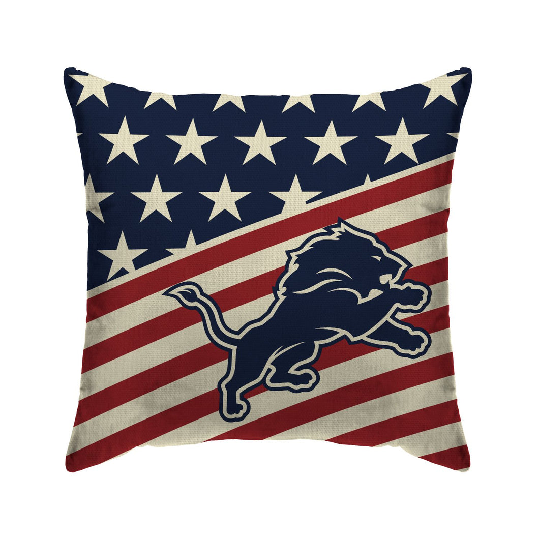 Detroit Lions Americana Duck Cloth Decor Pillow