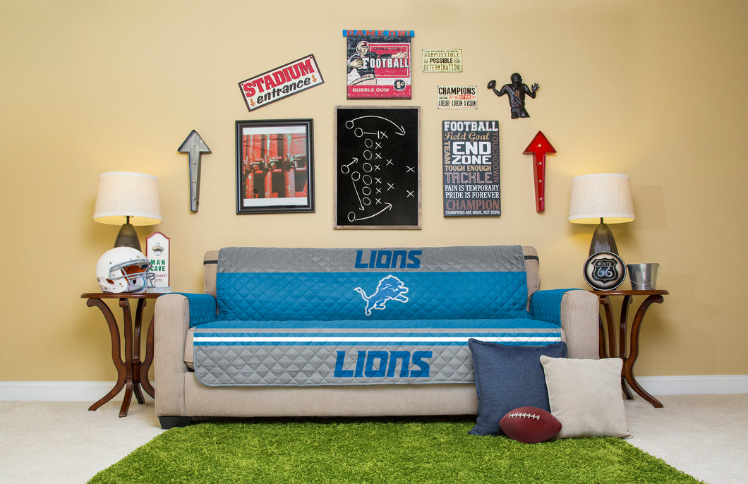 Detroit Lions Sofa Furniture Protector