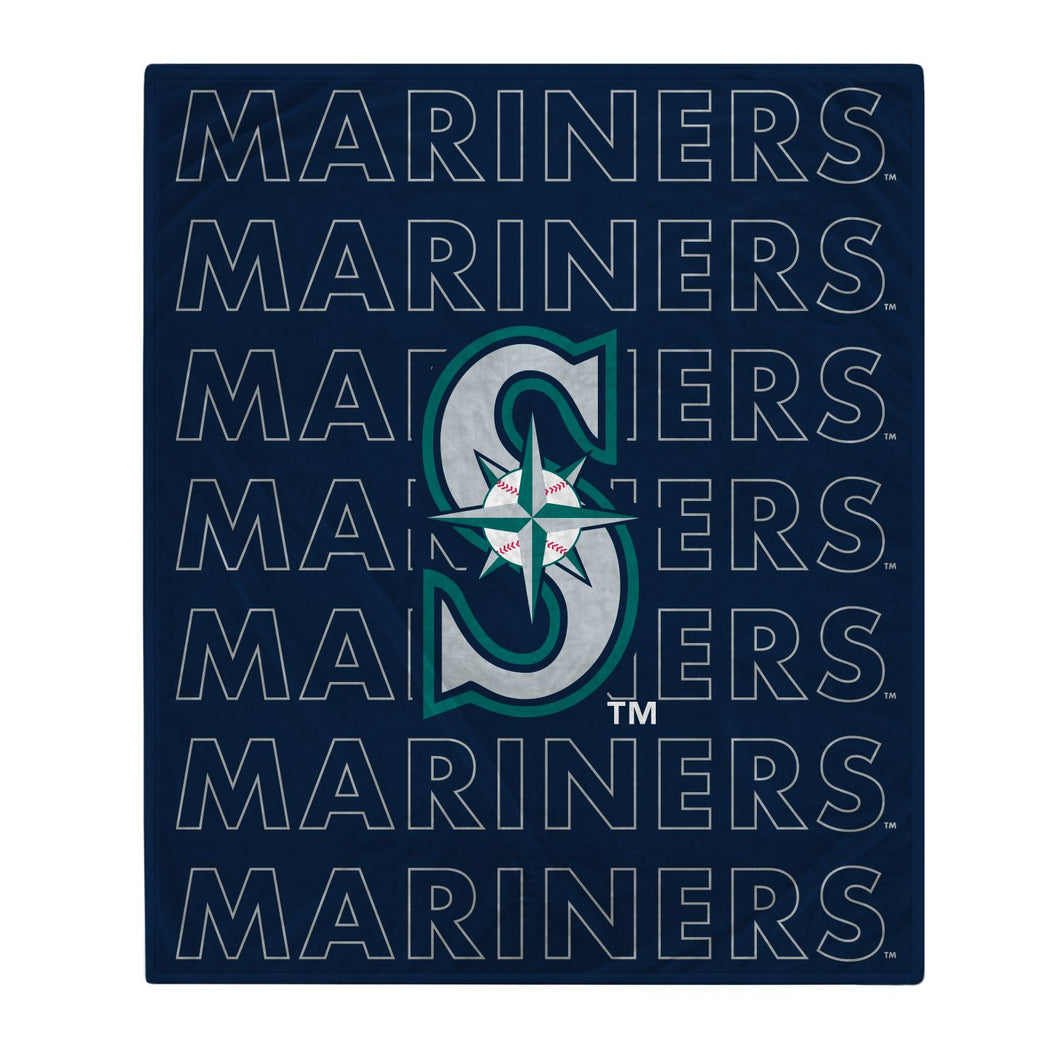 Seattle Mariners Echo Wordmark Blanket