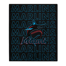 Load image into Gallery viewer, Miami Marlins Echo Wordmark Blanket
