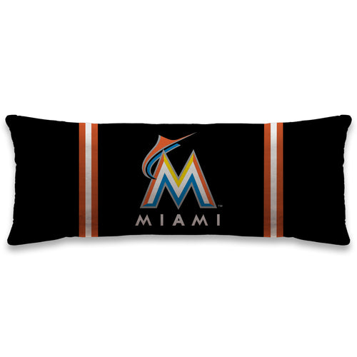 Miami Marlins Standard Logo Body Pillow
